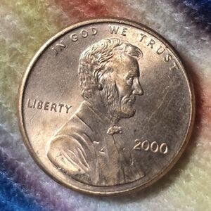 2000 Lincoln Penny Close AM No Mint Mark2000 Lincoln Penny Coin